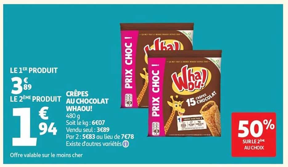 CRÊPES AU CHOCOLAT WHAOU!