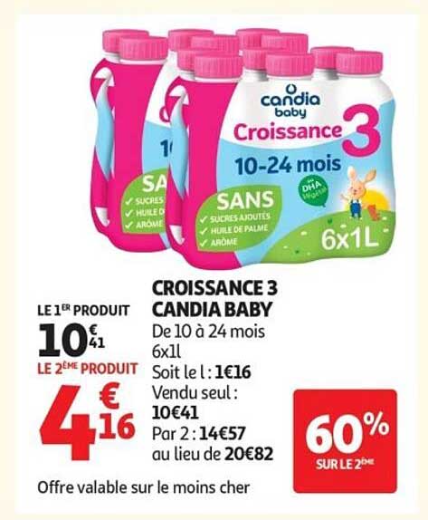 CROISSANCE 3 CANDIA BABY De 10 à 24 mois 6x1l