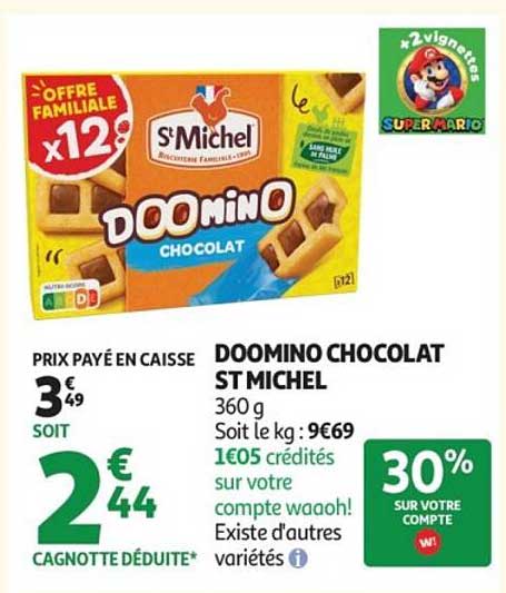 DOOMINO CHOCOLAT ST MICHEL