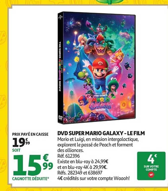 DVD SUPER MARIO GALAXY - LE FILM
