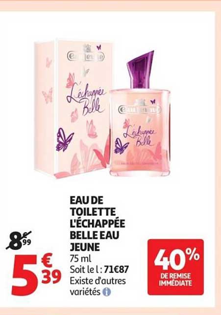 EAU DE TOILETTE L'ÉCHAPPÉE BELLE EAU JEUNE