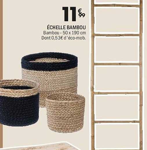 ÉCHELLE BAMBOU