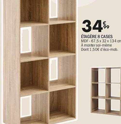 ÉTAGÈRE 8 CASES