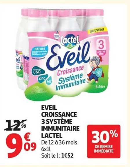 EVEIL CROISSANCE 3 SYSTÈME IMMUNITAIRE LACTEL