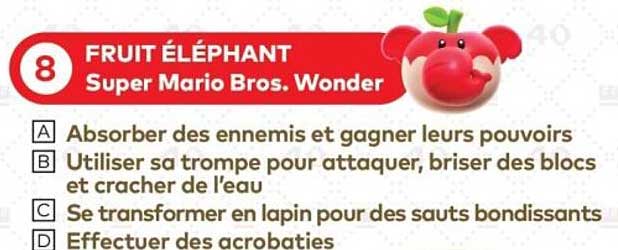 FRUIT ÉLÉPHANT Super Mario Bros. Wonder