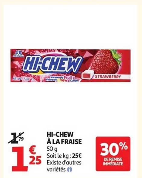 HI-CHEW À LA FRAISE