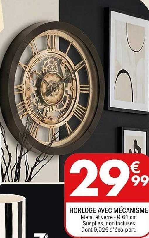 HORLOGE AVEC MÉCANISME