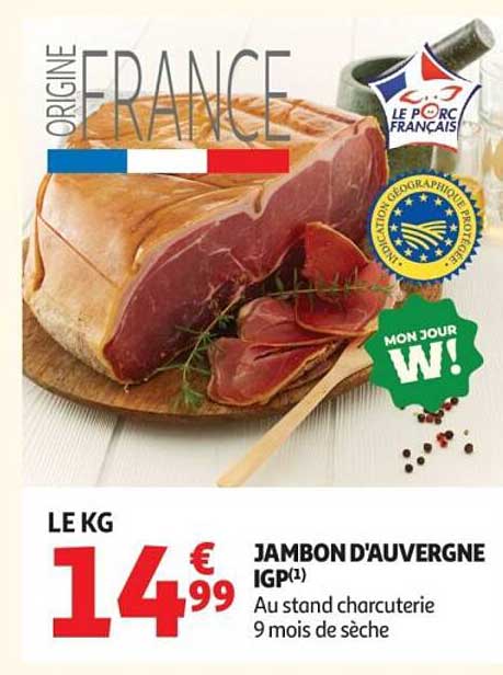 JAMBON D'AUVERGNE IGP(1)