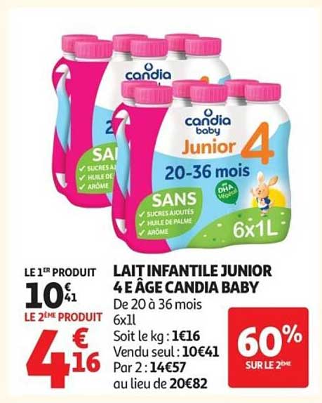LAIT INFANTILE JUNIOR 4E ÂGE CANDIA BABY