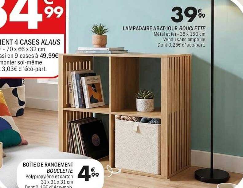 LAMPADAIRE ABAT-JOUR BOUCLETTE
