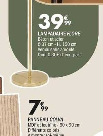 LAMPADAIRE FLORE