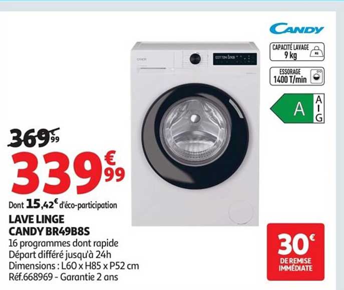 LAVE LINGE CANDY BR49B8S