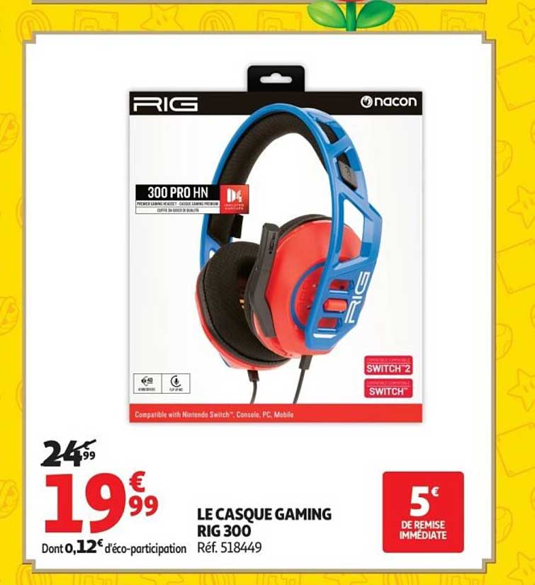 LE CASQUE GAMING RIG 300