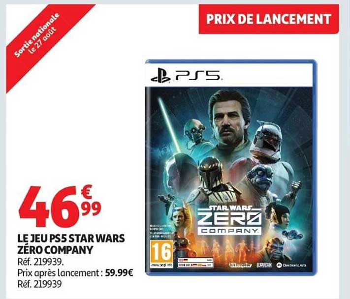 LE JEU PS5 STAR WARS ZÉRO COMPANY