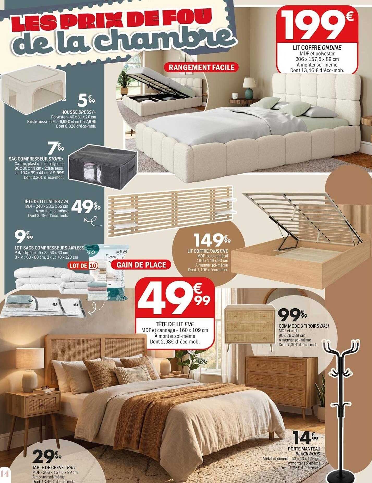 LES PRIX DE FOU de la chambre