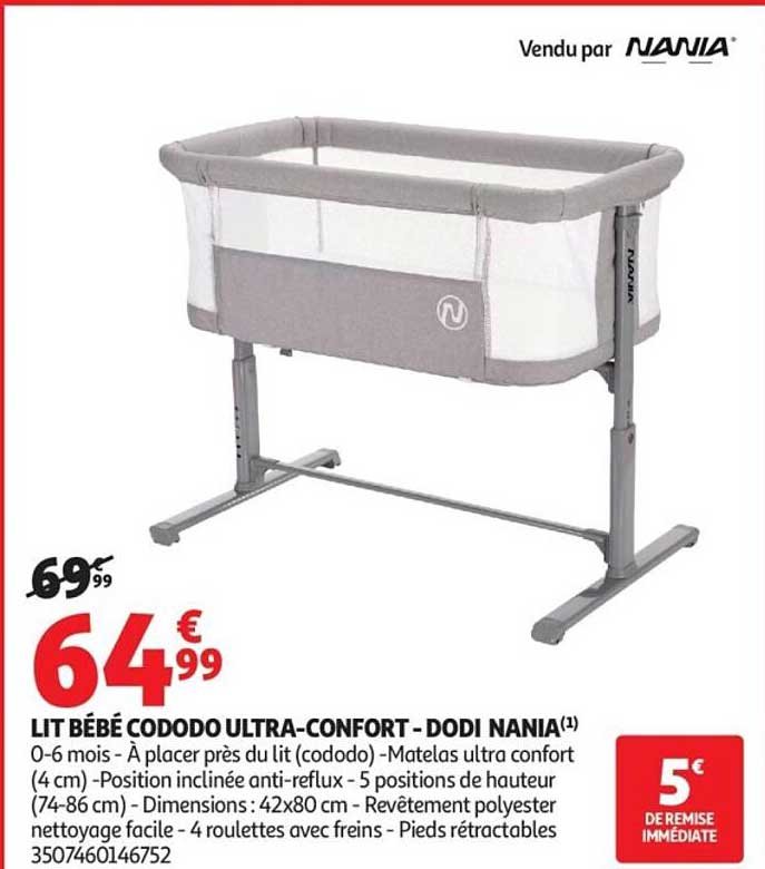 LIT BÉBÉ CODOOD ULTRA-CONFORT - DODI NANIA(1)