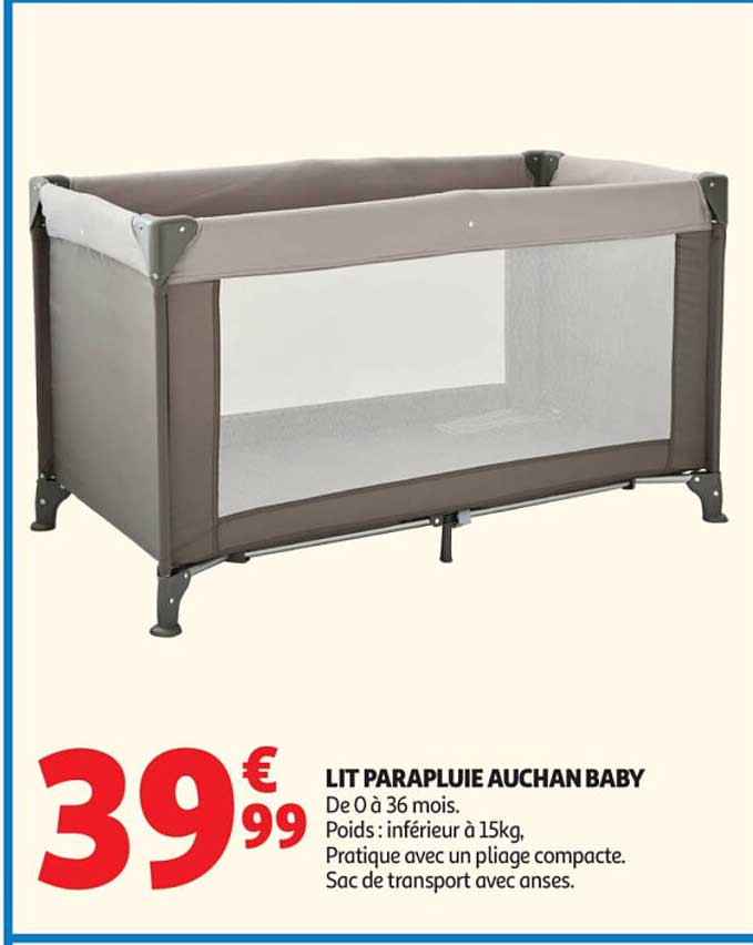 LIT PARAPLUIE AUCHAN BABY