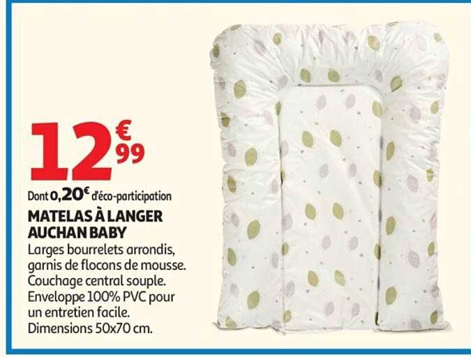 MATELAS À LANGER AUCHAN BABY