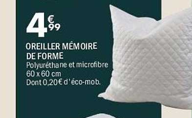OREILLER MÉMOIRE DE FORME