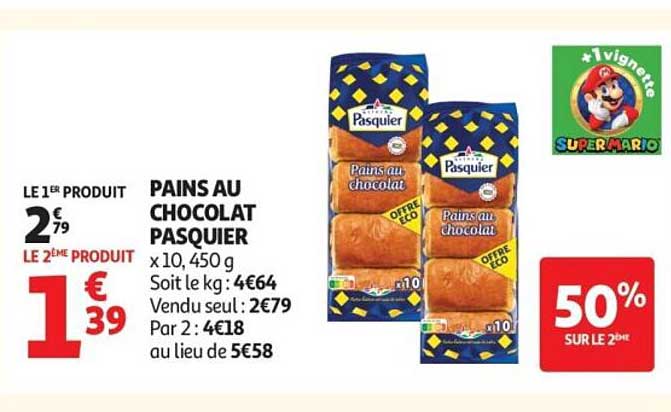 PAINS AU CHOCOLAT PASQUIER