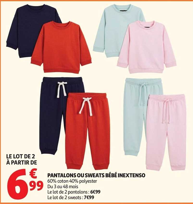 PANTALONS OU SWEATS BÉBÉ INEXTENSO