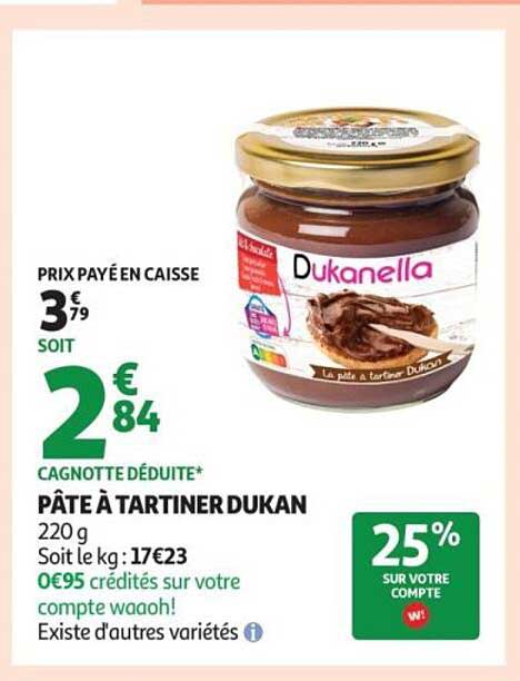 PÂTE À TARTINER DUKAN 220 g