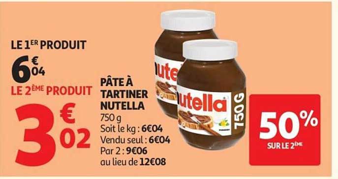 PÂTE À TARTINER NUTELLA 750 g