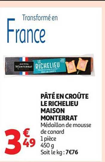 PÂTÉ EN CROÛTE LE RICHELIEU MAISON MONTERRAT