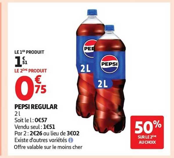 PEPSI REGULAR 2 l