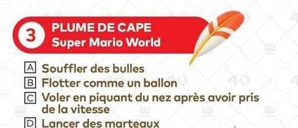 PLUME DE CAPE Super Mario World