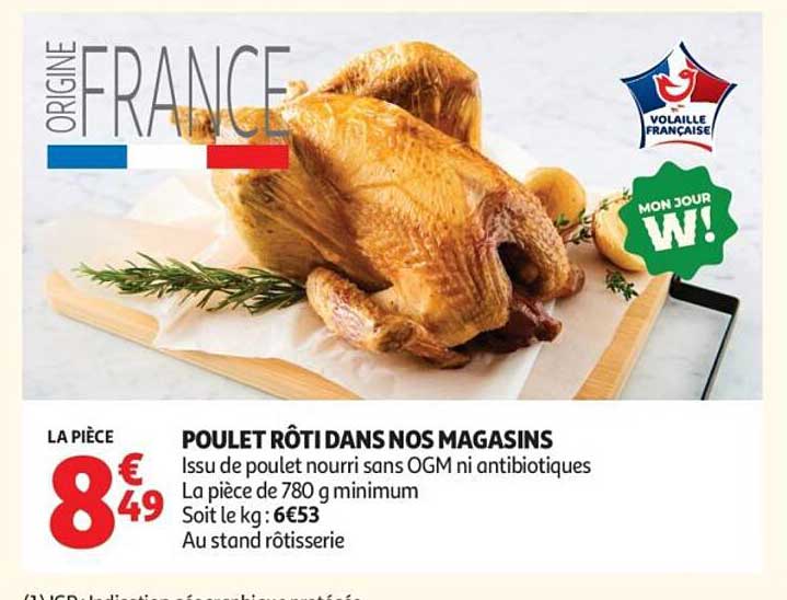 POULET RÔTI DANS NOS MAGASINS