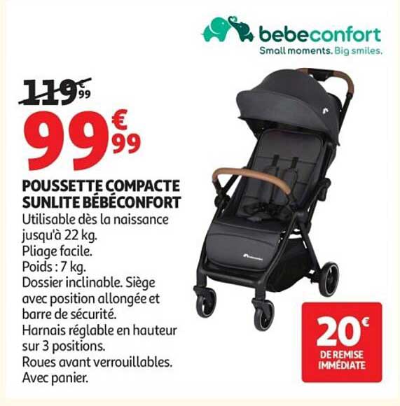 POUSSETTE COMPACTE SUNLITE BÉBÉCONFORT