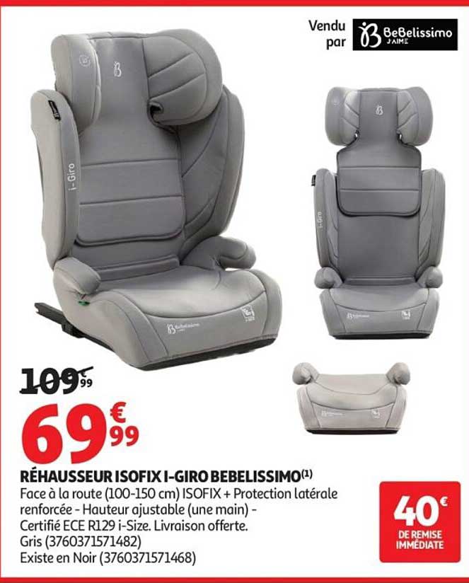 RÉHAUSSEUR ISOFIX I-GIRO BEBELISSIMO(1)