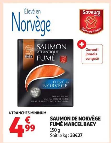 SAUMON DE NORVÈGE FUMÉ MARCEL BAEY