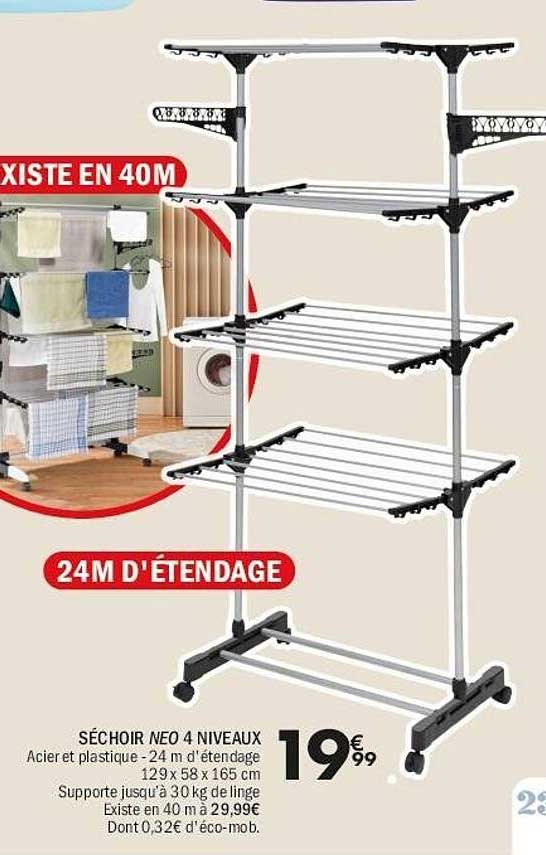 SÉCHOIR NEO 4 NIVEAUX