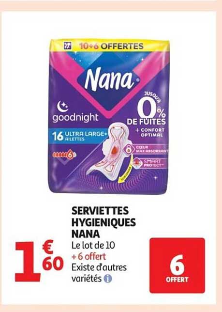 SERVIETTES HYGIENIQUES NANA