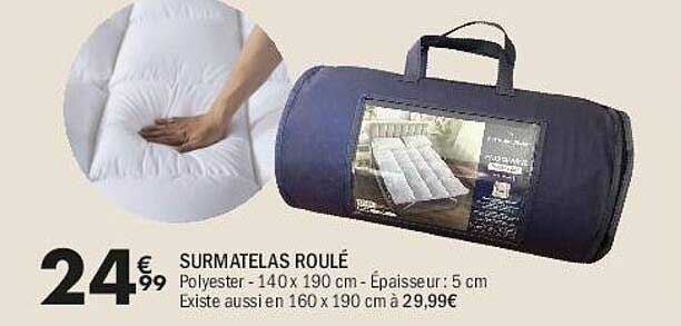 SURMATELAS ROULÉ