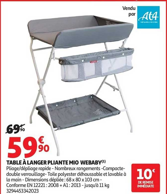 TABLE À LANGER PLIANTE MIO WEBABY(1)
