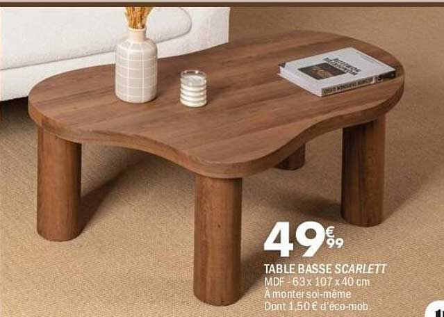 TABLE BASSE SCARLETT
