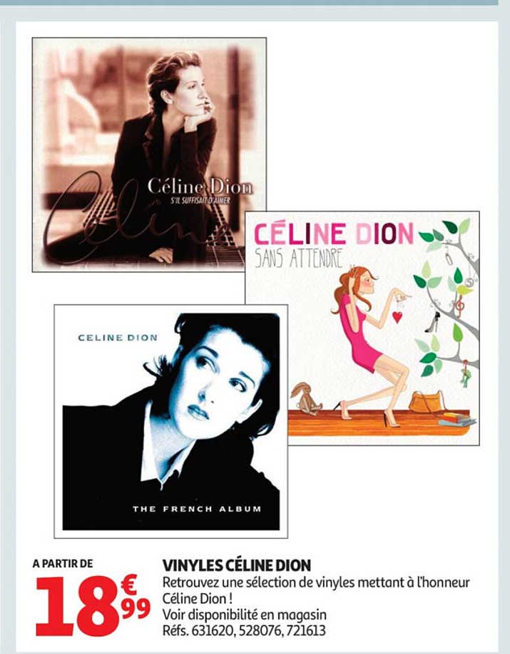 VINYLES CÉLINE DION