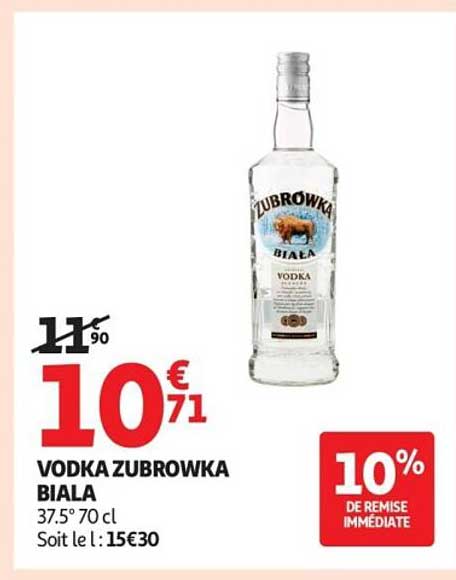 VODKA ZUBROWKA BIALA