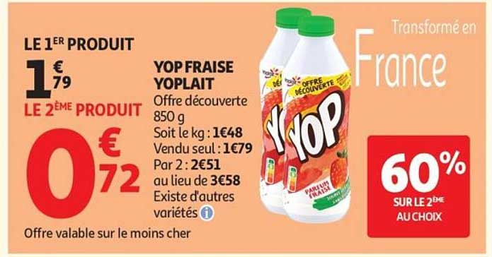 YOP FRAISE YOPLAIT