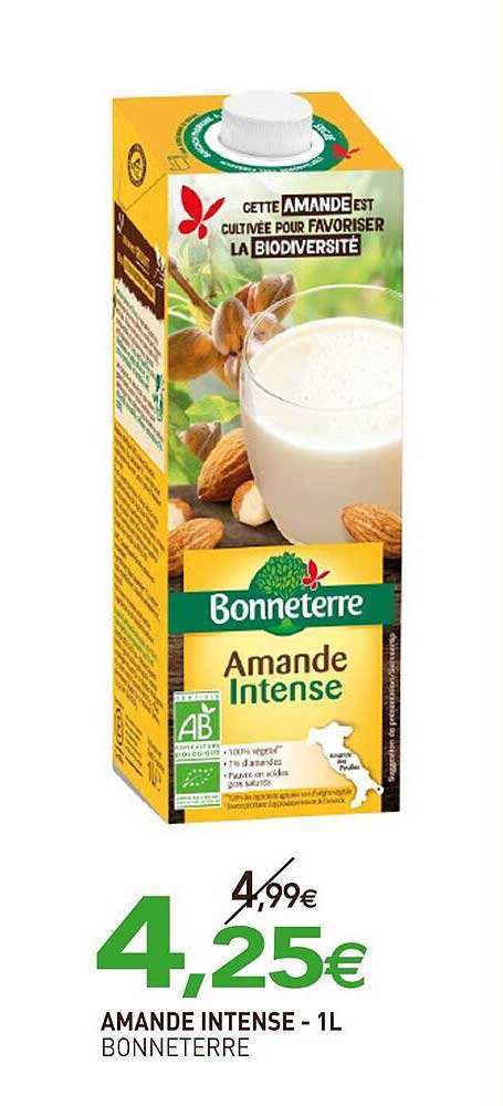 AMANDE INTENSE - 1L BONNETTERRE