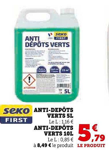 ANTI-DÉPÔTS VERTS 5L