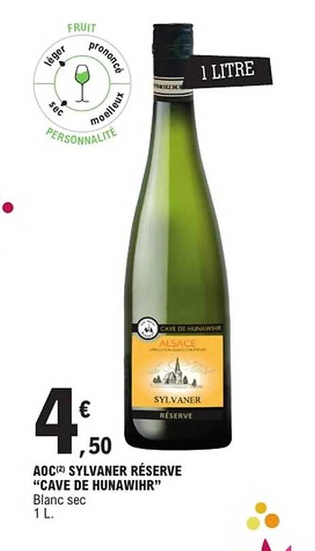 AOC SYLVANER RÉSERVE "CAVE DE HUNAWIHR"