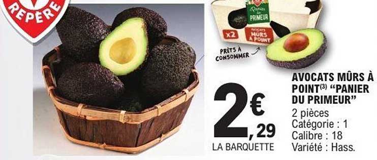 AVOCATS MÛRS À POINT(3) “PANIER DU PRIMEUR”
