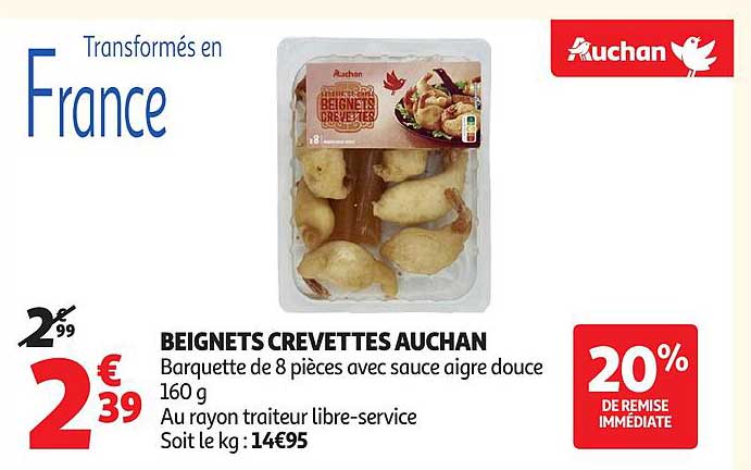 BEIGNETS CREVETTES AUCHAN