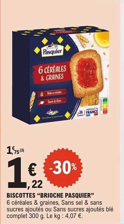 BISCUITES "BRIOCHE PASQUIER"