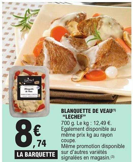 BLANQUETTE DE VEAU(*) "LECHEF"
