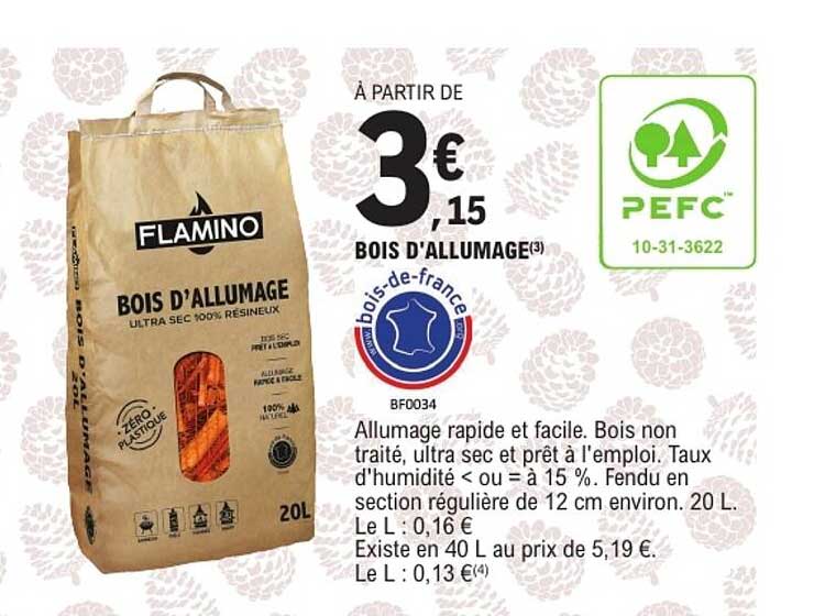 BOIS D'ALLUMAGE